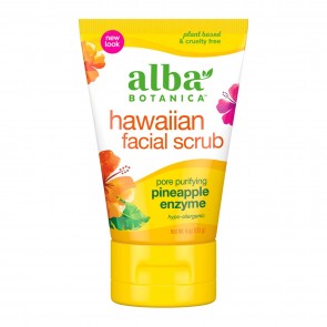 Alba Botanica Hawaiian Enzyme Facial Scrub Pineapple 4 oz