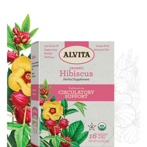 Alvita Hibiscus Circulatory Support 16 Tea Bags