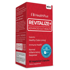 Health Plus Revitalize + Advanced Gut Health 60 Vegetarian Capsules