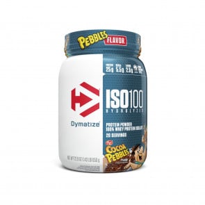 Dymatize Nutrition ISO-100 100% Whey Protein Isolate Cocoa Pebbles 1.4 lb