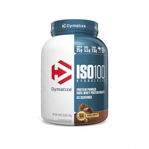 Dymatize Nutrition ISO-100 100% Whey Protein Isolate Gourmet Chocolate 3 lb
