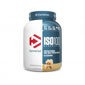 Dymatize Nutrition ISO-100 100% Whey Protein Isolate Gourmet Vanilla 3 lbs