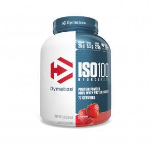 Dymatize Nutrition ISO-100 100% Whey Protein Isolate Strawberry 5 lb