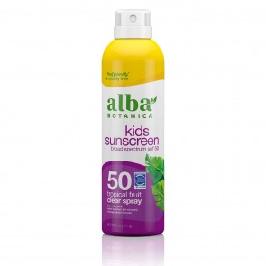 Alba Botanica Kids Sunscreen Clear Spray SPF50 6 oz