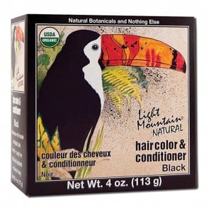 Light Mountain Natural Hair Color and Conditioner Black