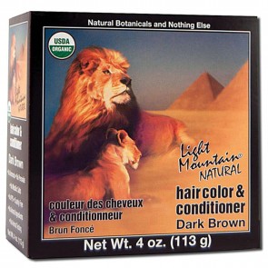 Light Mountain Natural Hair Color and Conditioner Dark Brown