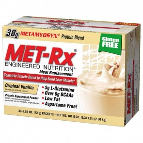 MET-Rx Original Meal Replacement Vanilla 40 Pack (gluten free)