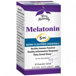 Terry Naturally Melatonin 5 mg 50 Chewable Tablets