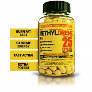 Methyldrene 25 Ephedra ECA Stack 100 Capsules by Cloma Pharma