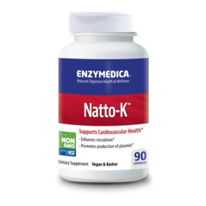 Enzymedica natto-k は心臓血管の健康をサポート 90 カプセル
