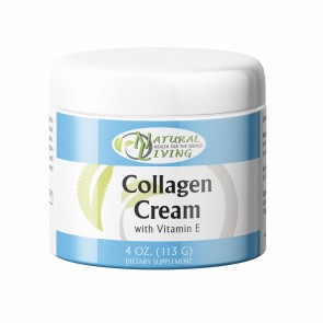 Natural Living Collagen Cream with Vitamin E 4oz