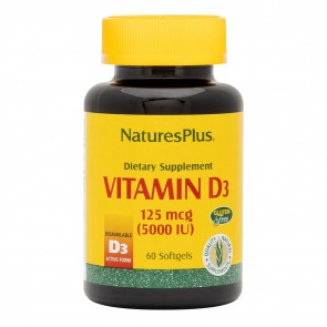 Nature's Plus Vitamin D3 5000 IU 60 Softgels