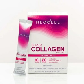 Neocell सुपर कोलेजन पेप्टाइड्स बिना स्वाद वाला 10 ग्राम कोलेजन (20 पैकेट)