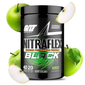 GAT Nitraflex Black Green Apple 40 Servings