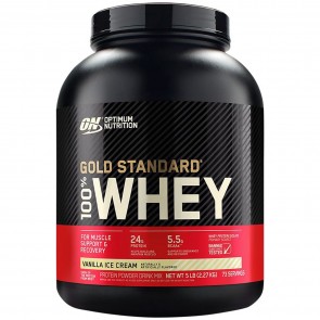 Optimum Nutrition Gold Standard 100% Whey Vanilla Ice Cream 5 lbs 