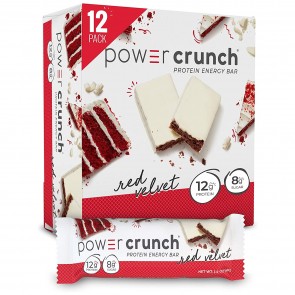 Power Crunch Original Red Velvet 12 Protein Bars | Power Crunch Red Velvet Bars