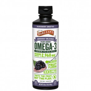 Barlean's Omega Swirl Flax Oil Supplement BlackBerry 16 oz