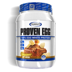 Gaspari Nutrition Proven Egg 100% Egg White Protein Banana Nut Bread 2lbs