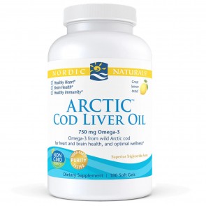 Nordic Naturals Arctic COD Liver Oil 750mg 180 Soft Gels