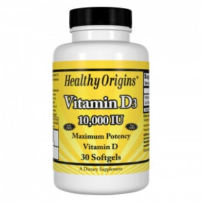 Healthy Origins Vitamin D3 10,000 I.U. 30 Softgels