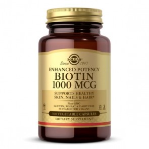 Solgar Biotin 1000 MCG 100 Vegetable Capsules