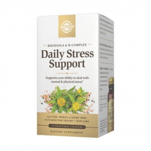 Solgar Rhodiola & B-Complex Daily Stress Support 30 Vegetable Capsules