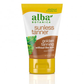 Alba Botanica Sunless Tanner Golden Tanning without the Sun 4 oz