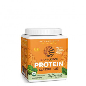 Sunwarrior Classic Plus Organic Plant-Based Protein Natural 13.2 oz