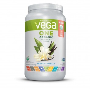 Vega One Plant Based All-In-One Shake French Vanilla 1.8 lbs 18 Servings