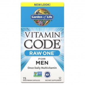 Garden of Life Vitamin Raw One For Men 75 Vegetarian Capsules