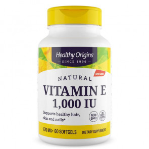 Healthy Origins Vitamin E 1000 IU 60 Softgels