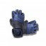 Harbinger Big Grip Wrist Wrap Weight Lifting Gloves Black/Blue (Medium)